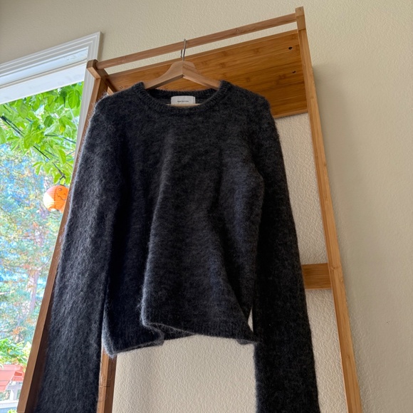 H&M Edition Charcoal Fuzzy Sweater Size M - Picture 6 of 13
